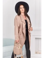 Kapska s vreckami tmavo béžová Kapska s vreckami tmavo béžová