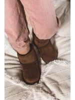 Dziecięce Ocieplane Botki Śniegowce Brązowe Gooby