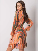 Šaty DHJ SK 12220 4.21 oranžová Šaty DHJ SK 12220 4.21 oranžová