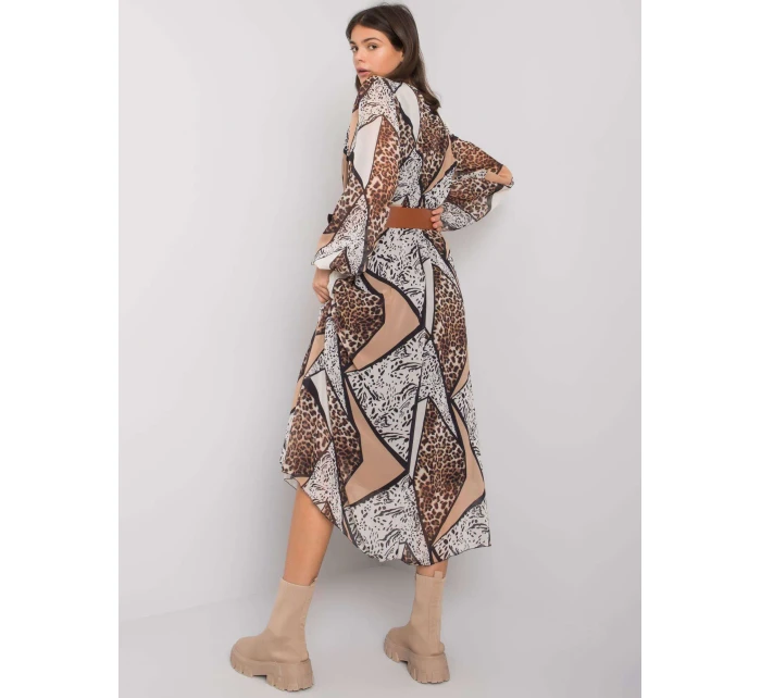 Šaty LC SK 22K 3038.78P čierna a béžová