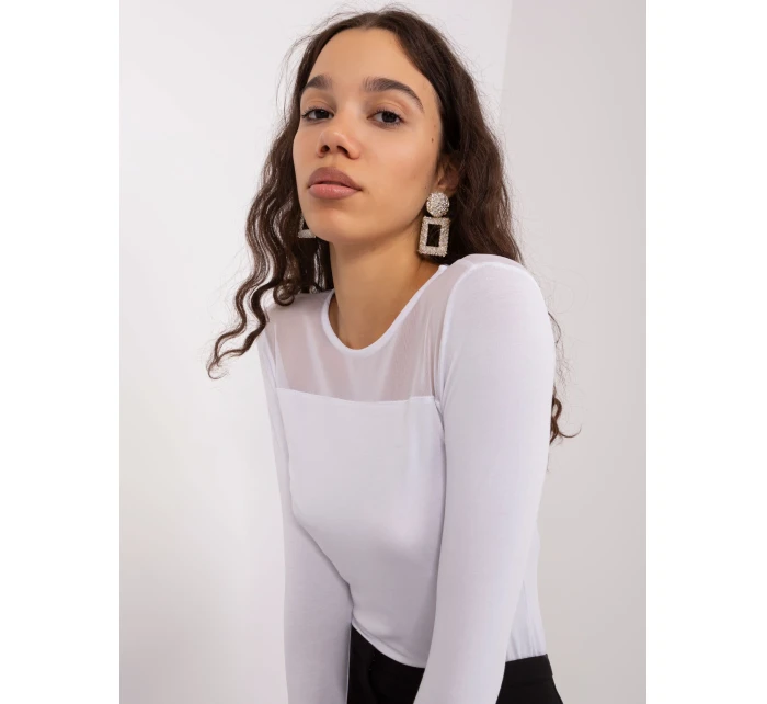 Bluzka RV BZ model 19034319 biały - FPrice Bluzka RV BZ model 19034319 biały - FPrice