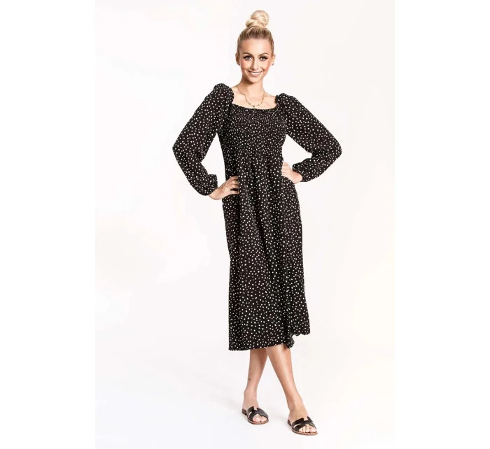 Černé dámské šaty se rameny model 19514331 - Ann Gissy