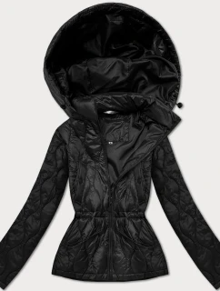Černá lehká dámská bunda s kapucí model 21301366 - MINORITY