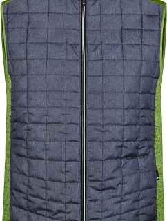 JN 740 Pánská pletená hybridní vesta model 22489273 kiwi melange/anthracite melange - Daiber