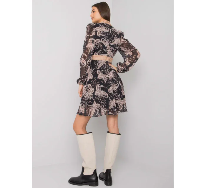 Šaty LC SK 22K 3035.03P čierna a béžová Šaty LC SK 22K 3035.03P čierna a béžová