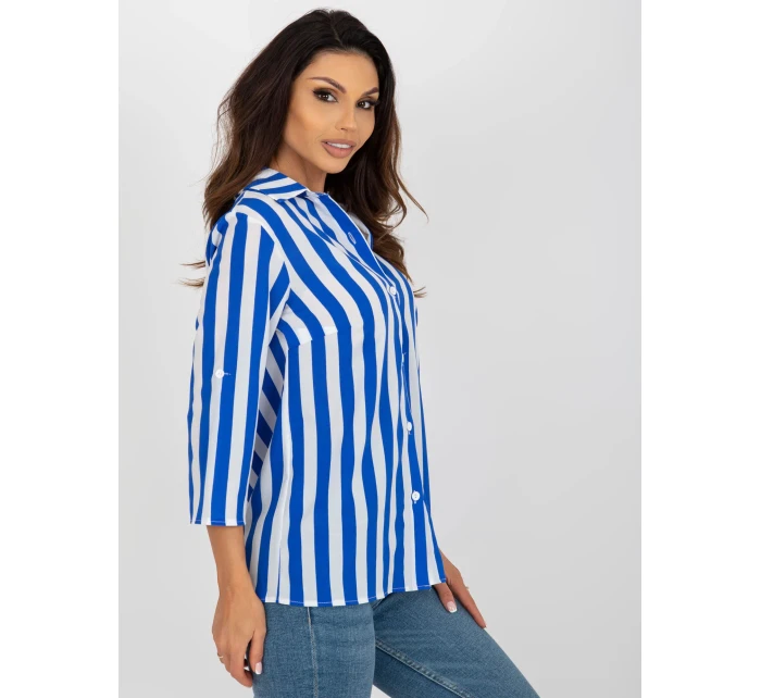 Blúzka LK BZ 509300.70P bielo-modrá Blúzka LK BZ 509300.70P bielo-modrá