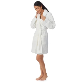 Dámsky župan YI2122688 100 biely - DKNY Dámsky župan YI2122688 100 biely - DKNY