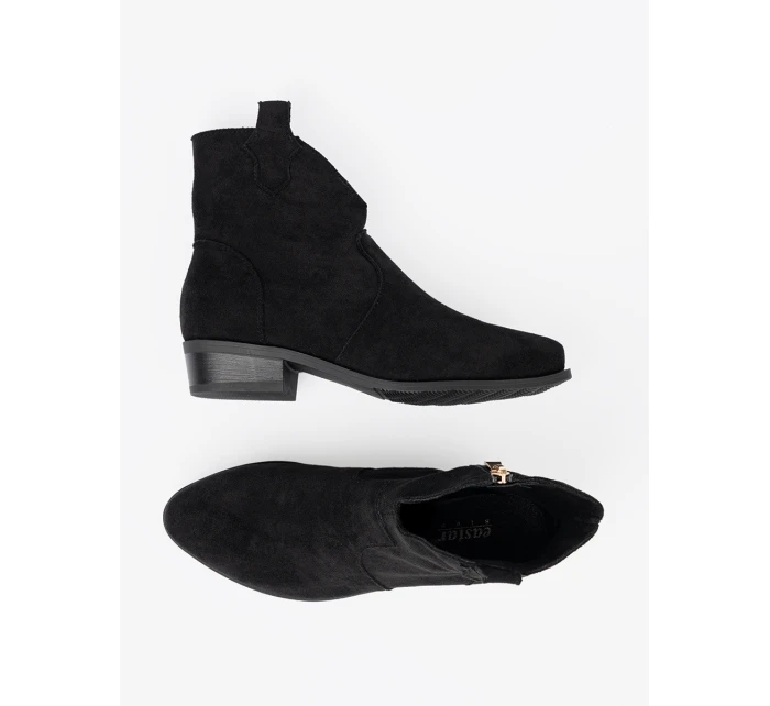 Jedinečné dámské černé kotníčkové boty Obcas Jedinečné dámské černé kotníčkové boty Obcas
