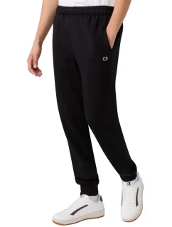 Pánské kalhoty s žebrovanými manžetami černé model 21812308 KK001 - CHAMPION