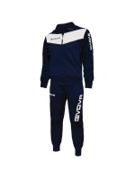 Unisex tepláková súprava Givova Visa v tmavo modrej a bielej farbe 0403 Unisex tepláková súprava Givova Visa v tmavo modrej a bielej farbe 0403