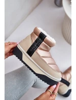 Niskie Śniegowce Na Grubej Podeszwie D.Franklin DFSH371010 Beżowe