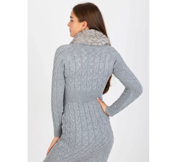 Tunelový šál AT KM S 8253.18 sivá Tunelový šál AT KM S 8253.18 sivá