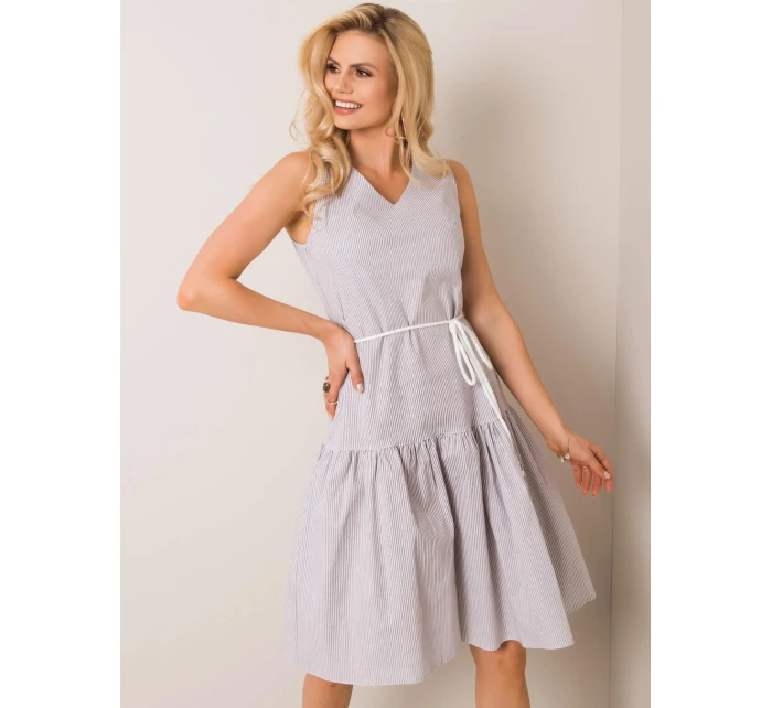 Šaty LK SK 508215.30P biela šedá