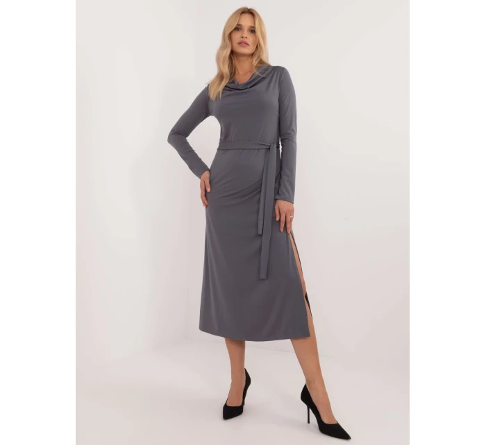 Šaty LK SK 509792.21P tmavo sivé Šaty LK SK 509792.21P tmavo sivé