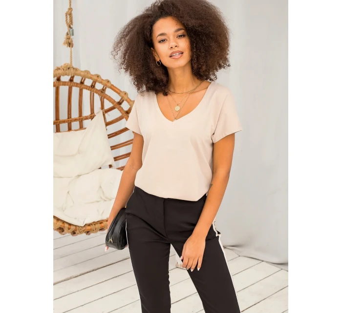 Tričko RV TS 4832.01P béžové Tričko RV TS 4832.01P béžové