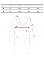 S428 Šaty s výstrihom - červené S428 Šaty s výstrihom - červené