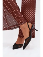 Sandále na podpätku model 224493 Vykročte štýlovo