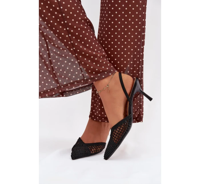 Sandále na podpätku model 224493 Vykročte štýlovo