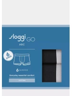 Pánske boxerky GO ABC 2.0 Hipster 6P - BLACK - black 0004 - SLOGGI