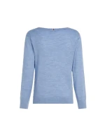 TOMMY HILFIGER DÁMSKY MERINO SVETER V-NK TOMMY HILFIGER DÁMSKY MERINO SVETER V-NK