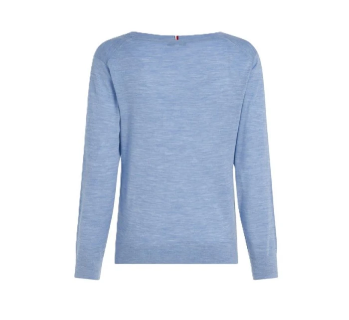 TOMMY HILFIGER DÁMSKY MERINO SVETER V-NK TOMMY HILFIGER DÁMSKY MERINO SVETER V-NK