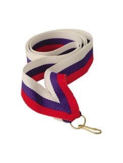 Stuha 22 mm - bielo-modro-červená