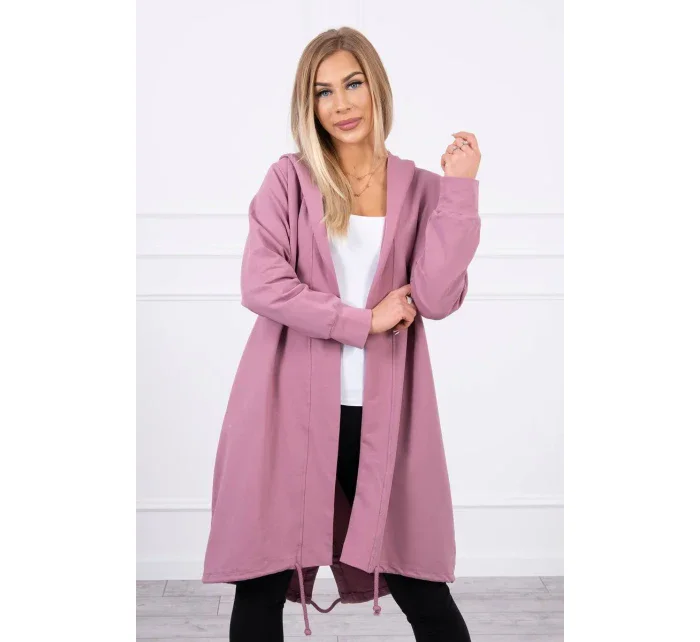 Tmavě růžová bunda s potiskem Tmavě růžová bunda s potiskem