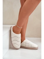 Kožené Teplé Pantofle Dámské Béžové model 21677604 - Boto Kožené Teplé Pantofle Dámské Béžové model 21677604 - Boto