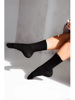 Dámské Punčochy S Proužkem Černé
