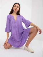 Dámské šaty model 18339354 fialové - FPrice