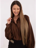 Koszula DHJ KS model 21768479 brązowy - FPrice Koszula DHJ KS model 21768479 brązowy - FPrice