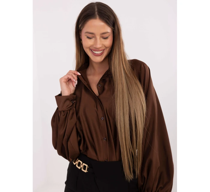 Koszula DHJ KS model 21768479 brązowy - FPrice Koszula DHJ KS model 21768479 brązowy - FPrice