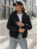 Dámska prechodná prešívaná bunda ZERNI black FashionStreet TY4175 Dámska prechodná prešívaná bunda ZERNI black FashionStreet TY4175