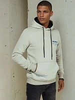 Pánska olivová mikina FashionStreet BX5683