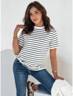 Dámské pruhované tričko námořnická modř Dstreet model 21976446 - FashionStreet