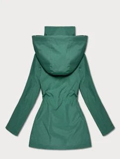 Damska kurtka z wykończeniem w kratkę Goodlookin zielona (KK60411-2#)