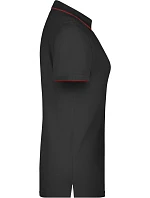JN Dámské piqué polo s kontrastní légou 02.0 black/red model 22489056 - Daiber