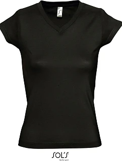 SOL'S Moon Dámské tričko s výstřihem do V model 22535295 black