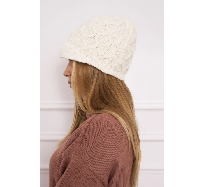 Fleecová čepice Roma ecru model 18749867 - K-Fashion Fleecová čepice Roma ecru model 18749867 - K-Fashion