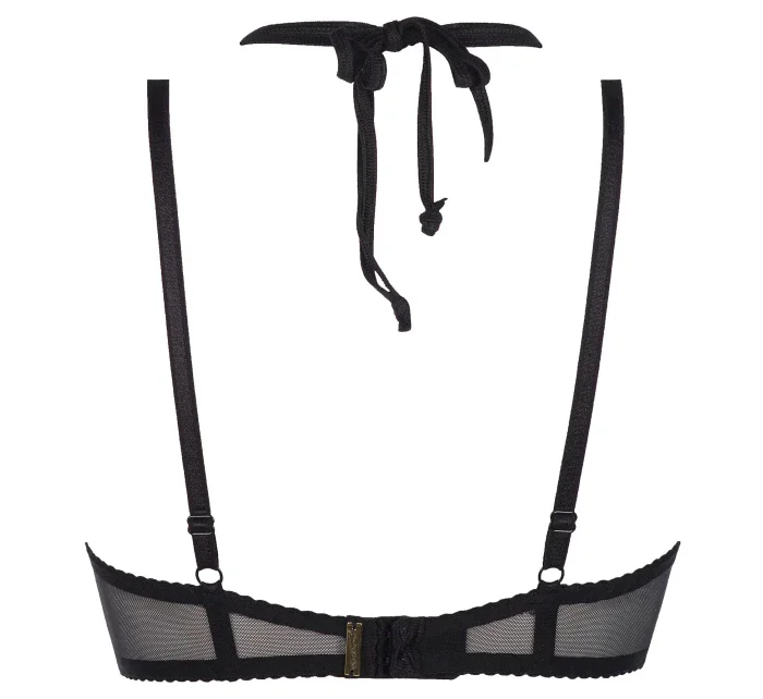 Mandľová želé podprsenka V-7831 Čierna/béžová - Axami