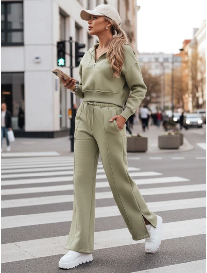 Dámská tepláková souprava pistáciová Dstreet model 21971172 - FashionStreet