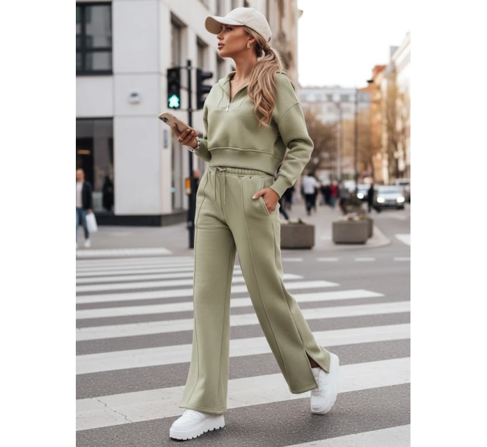 Dámská tepláková souprava pistáciová Dstreet model 21971172 - FashionStreet