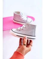 Dětské vysoké tenisky stříbrný model 21587233 - Boto