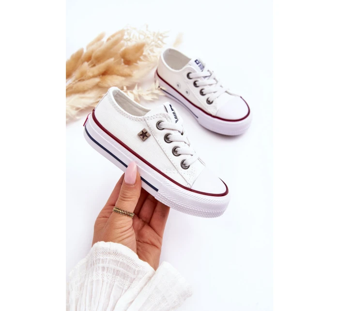 Dziecięce Klasyczne Trampki Big Star DD374160 Białe