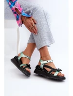 Dámské Sandály S Mašlí D&A model 21660365 Zelené - S.Barski Dámské Sandály S Mašlí D&A model 21660365 Zelené - S.Barski