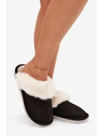 Dámské pantofle s kožíškem Černé Zanelia Dámské pantofle s kožíškem Černé Zanelia