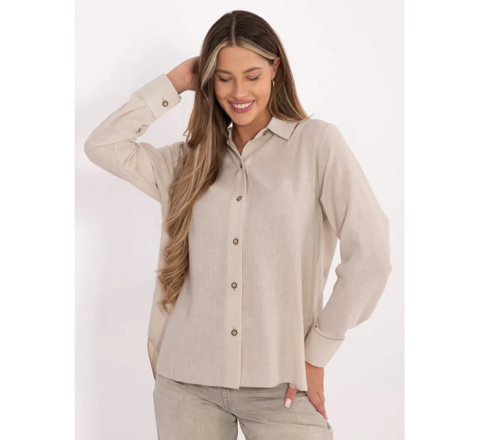 Košeľa LK KS 510109.70 béžová