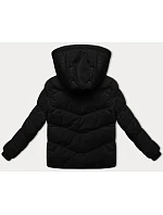 Černá dámská hrubší zimní bunda ze materiálu Style model 21248431 - J.STYLE Černá dámská hrubší zimní bunda ze materiálu Style model 21248431 - J.STYLE