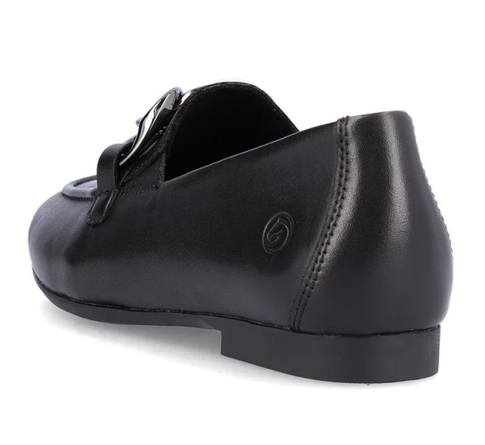Remonte W RKR645 čierna kožená pohodlná poltopánka na retiazke Remonte W RKR645 čierna kožená pohodlná poltopánka na retiazke