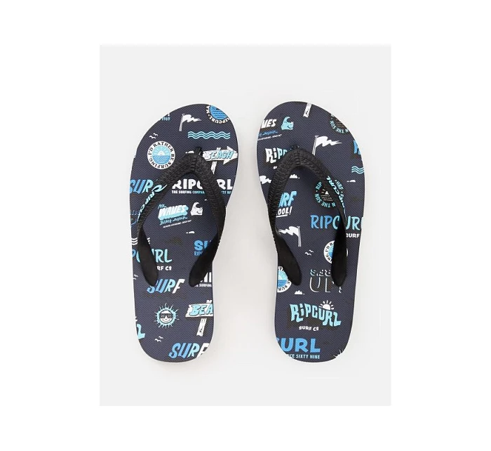 RIP CURL Surf School Chlapčenské žabky - tmavomodré